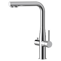 Смеситель для кухни AVS PureRiver хром, Г-образный излив