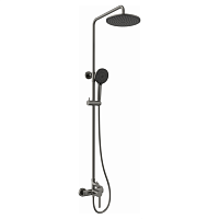 Душевая стойка AVS Elegant оружейная сталь