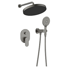 Душевой комплект AVS Beauty Н811-703-2-GM оружейная сталь