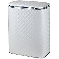 Корзина для белья AVS Mand Plus, 45x25 см, белый/хром, с микролифтом