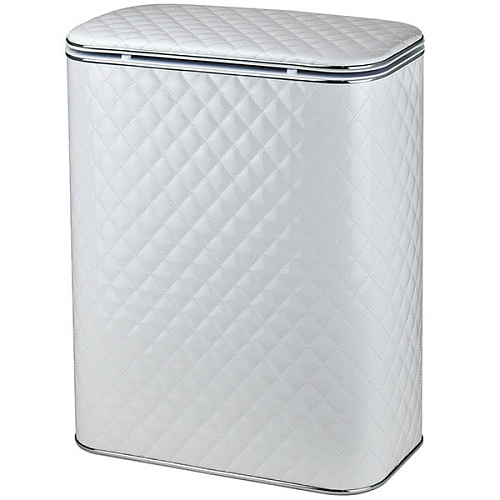 Корзина для белья AVS Mand Plus, 45x25 см, белый/хром, с микролифтом