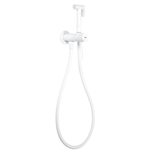 Гигиенический душ со смесителем AVS Slimmer белый матовый