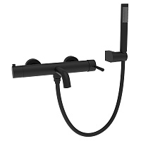 Смеситель для ванны с душем AVS Slimmer черный матовый