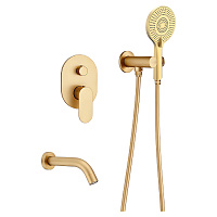 Душевой комплект AVS Beauty Н811-703-1-BG брашированное золото
