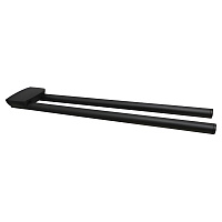 Полотенцедержатель AVS Neo, 46 см, черный, двойной, поворотный