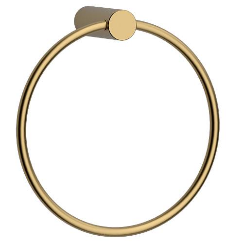 Полотенцедержатель AVS Slimmer, брашированное золото, кольцо