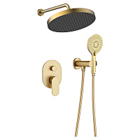 Душевой комплект AVS Beauty Н811-703-2-BG брашированное золото