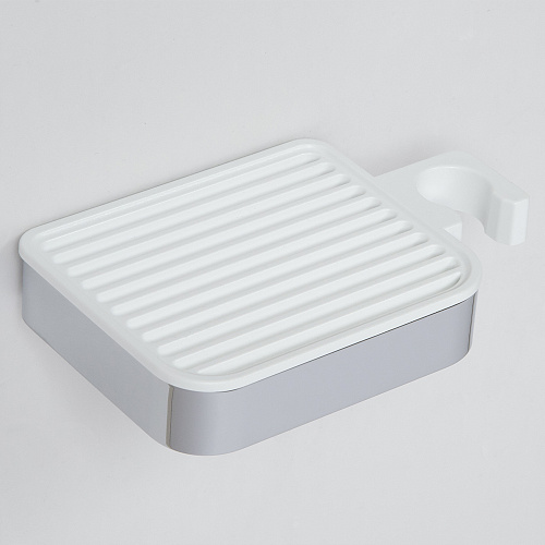 Мыльница подвесная AVS Ruf с держателем для душа, хром