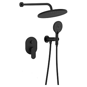 Душевой комплект AVS Beauty Н811-703-2/2-MB черный матовый