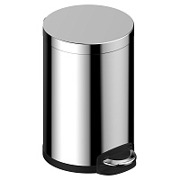 Ведро для мусора AVS Универсал 827-032-SS 8 л, нержавеющая сталь